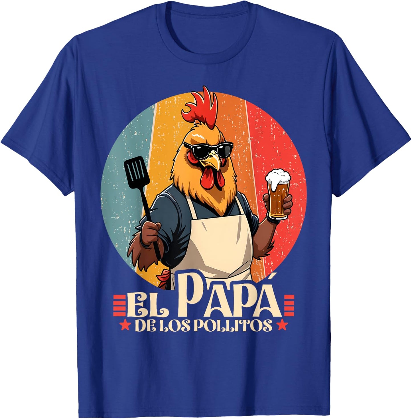 El Papa de lo pollitos funny Spanish Dia del Padre T-Shirt - T-Shirt | Royal