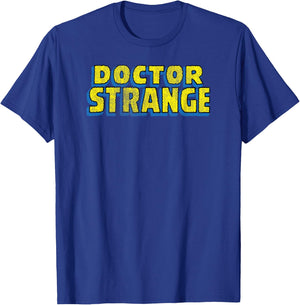 Marvel Doctor Strange Classic Distressed Logo T-Shirt - T-Shirt | Royal