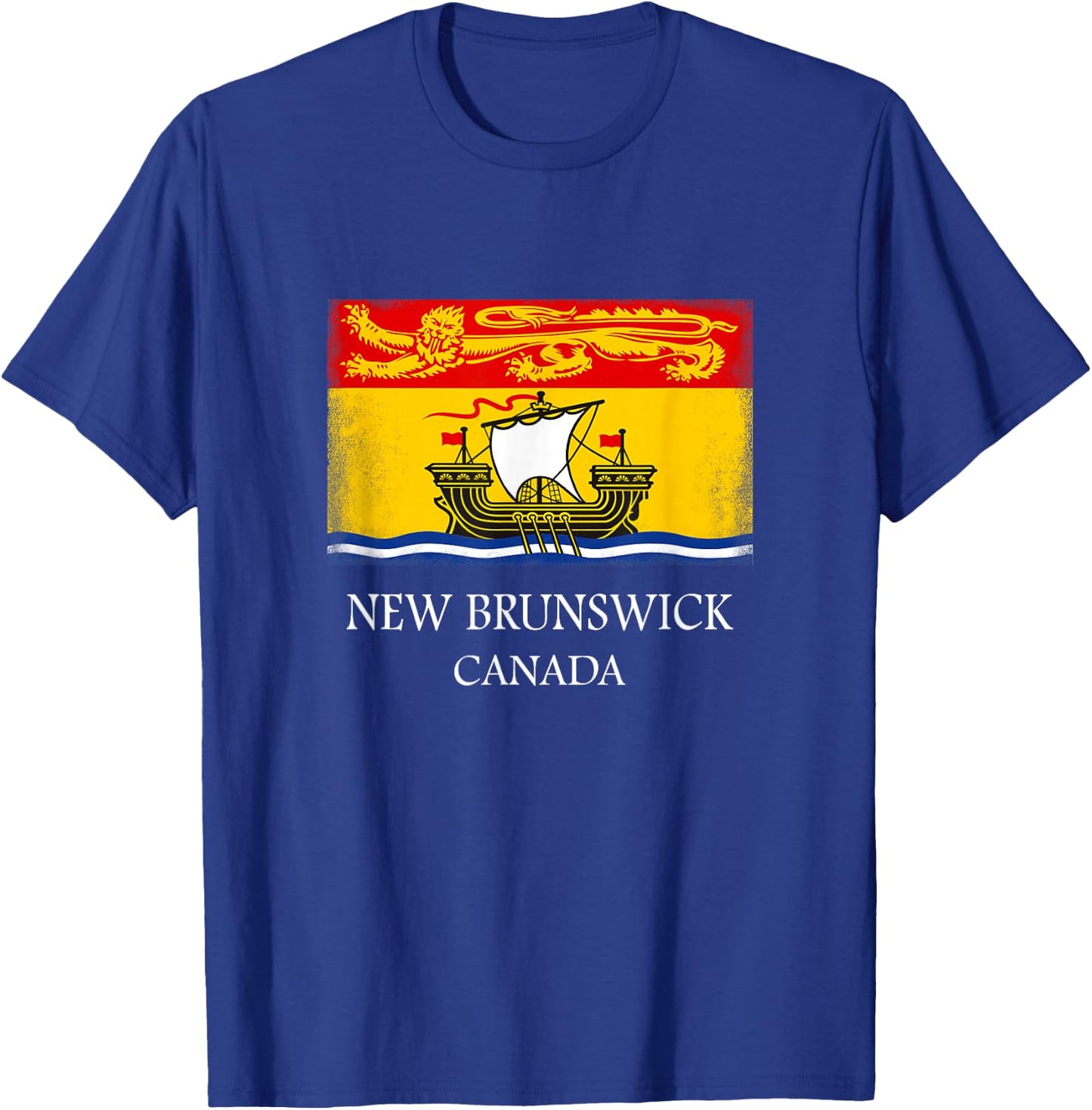 New Brunswick T Shirt Canada Province Flag T-Shirt - T-Shirt | Royal