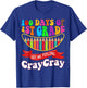 100 Days Of 1st Grade Got Me Feeling Cray Cray First Grade T-Shirt - T-Shirt | Royal