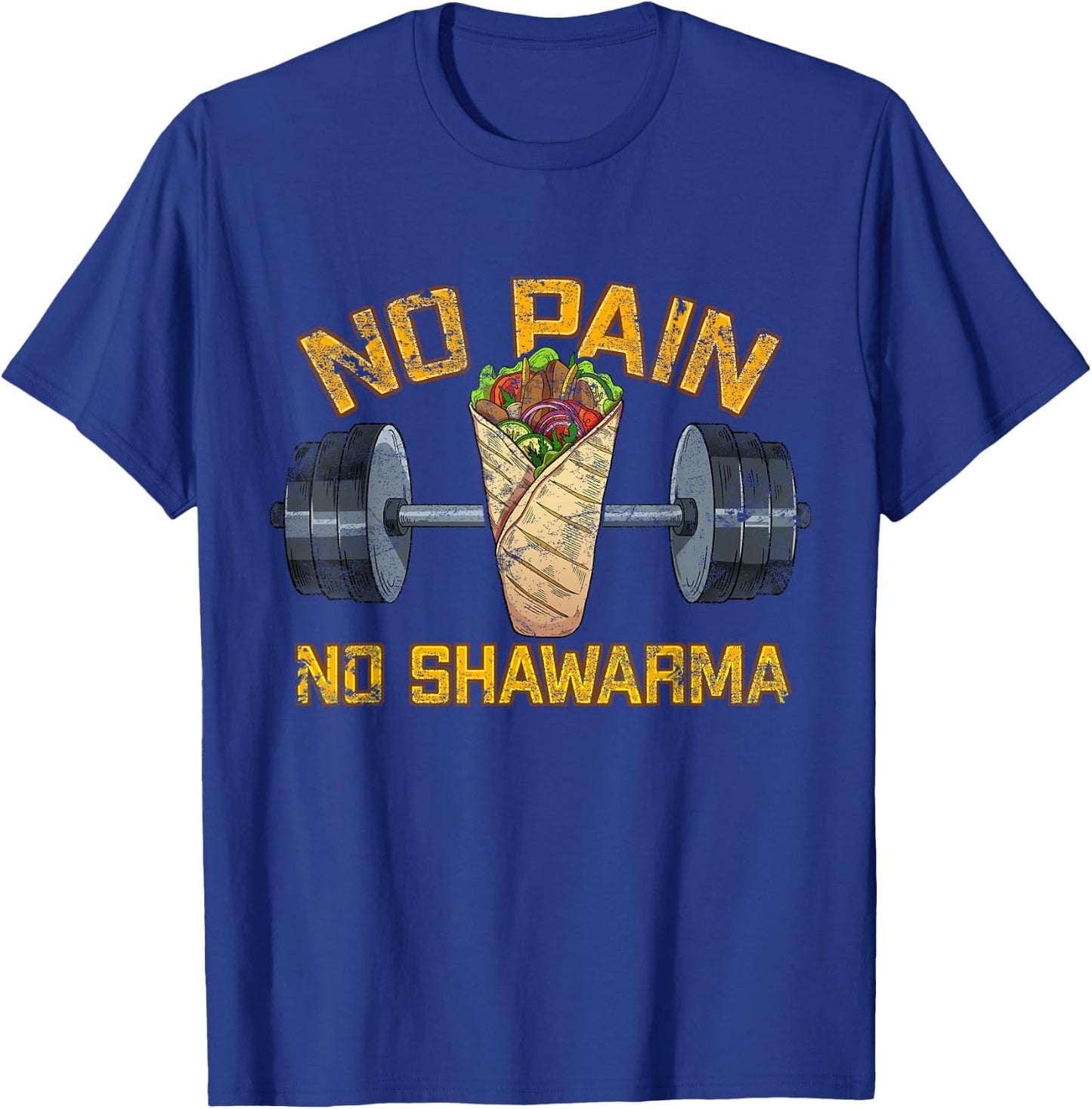 Shawarma Fan Arabic Fitness Kitchen Weight Lifting T-Shirt - T-Shirt | Royal