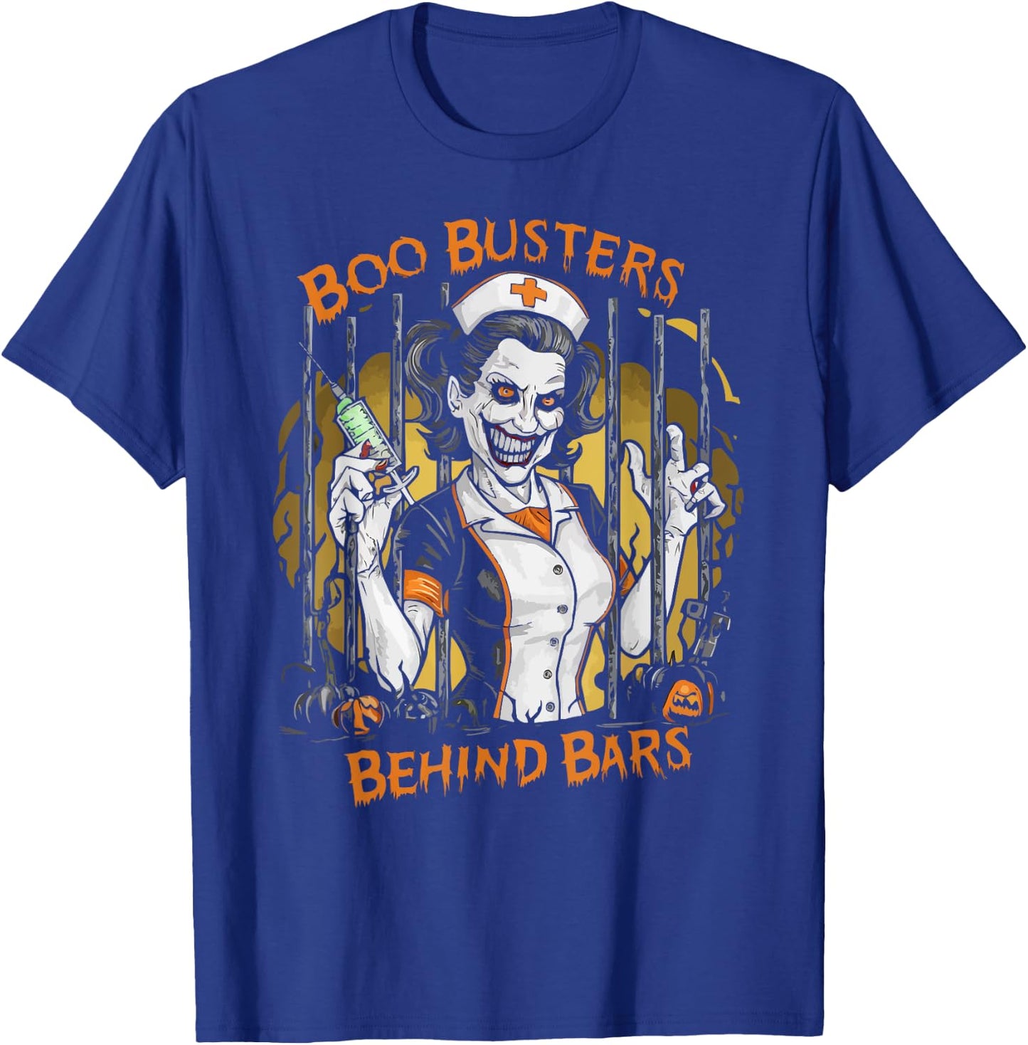 Correctional Nurse Halloween Spooky Nursing Trick Or Treat T-Shirt - T-Shirt | Royal