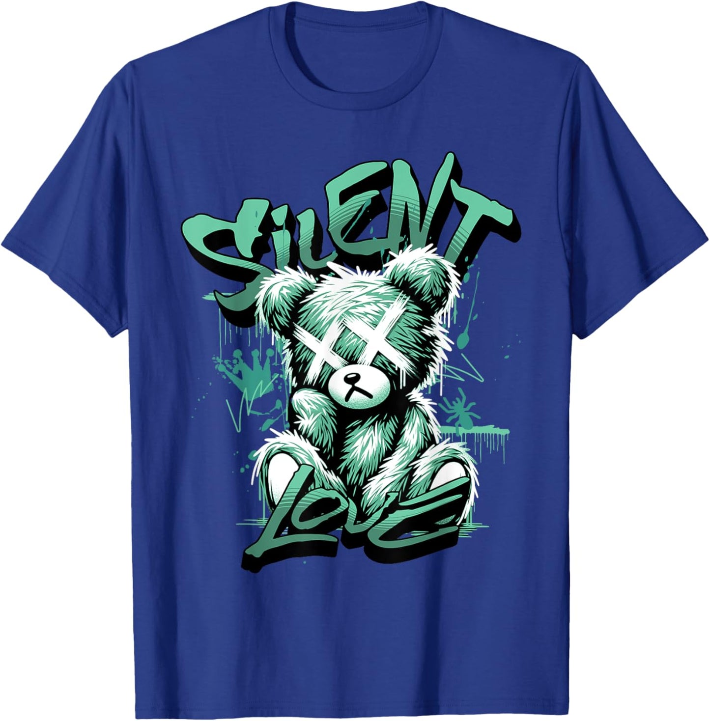 Silent Love Retro Green Glow 1s Matching Women T-Shirt - T-Shirt | Royal