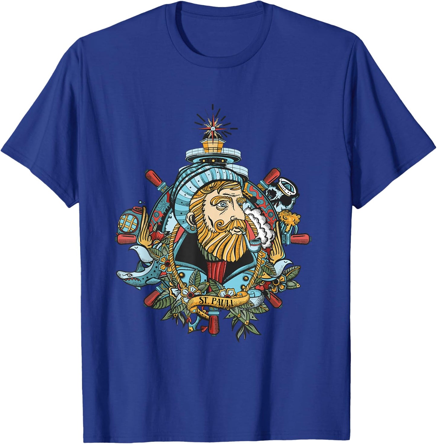 Seadog St. Pauli - Hamburg Cool Sailor Retro Tattoo Style Women T-Shirt - T-Shirt | Royal