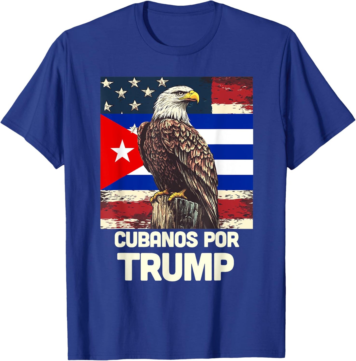 Cubanos Por Trump T-Shirt - T-Shirt | Royal