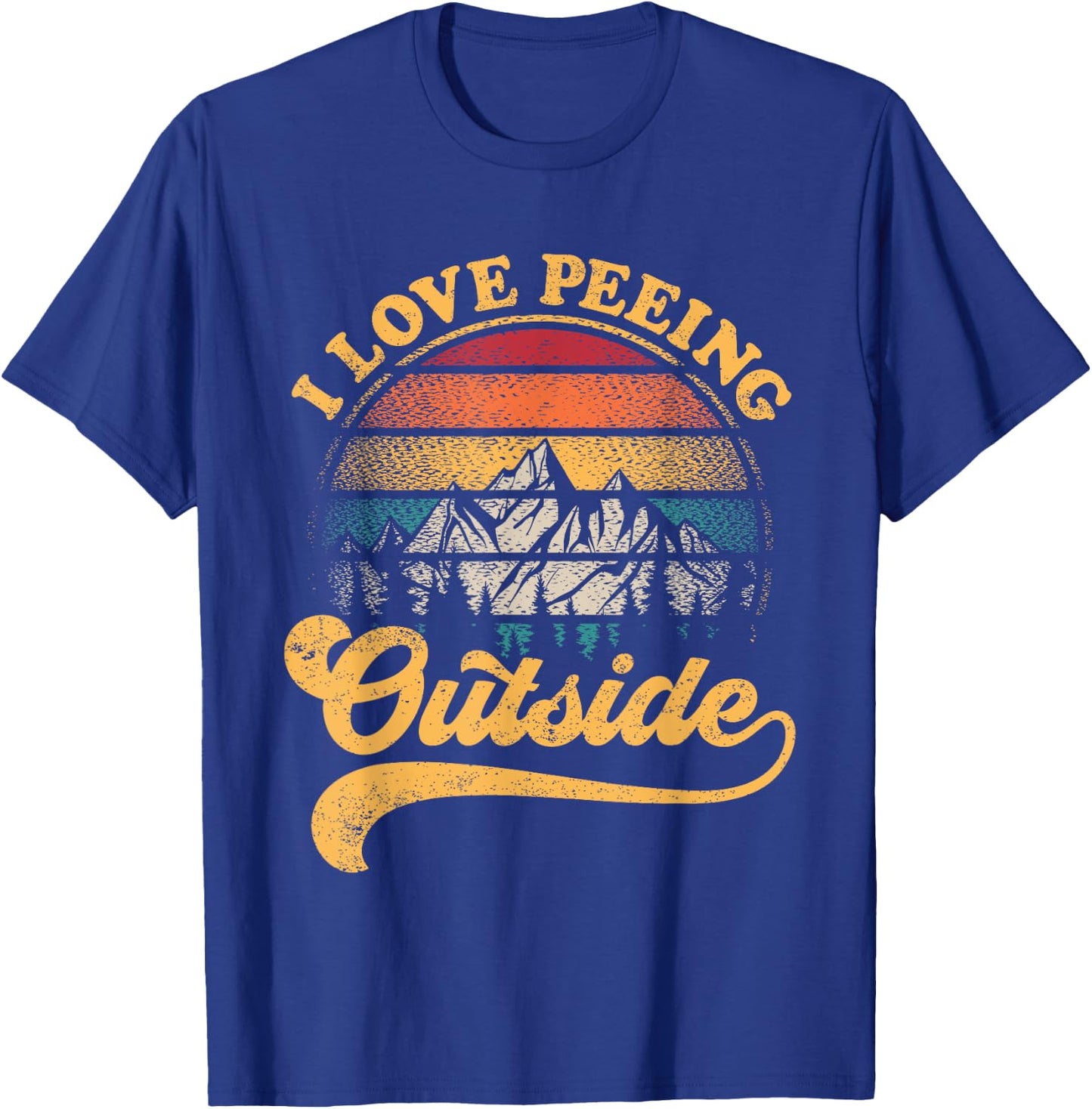 Funny Hiking Camping T-Shirt - T-Shirt | Royal