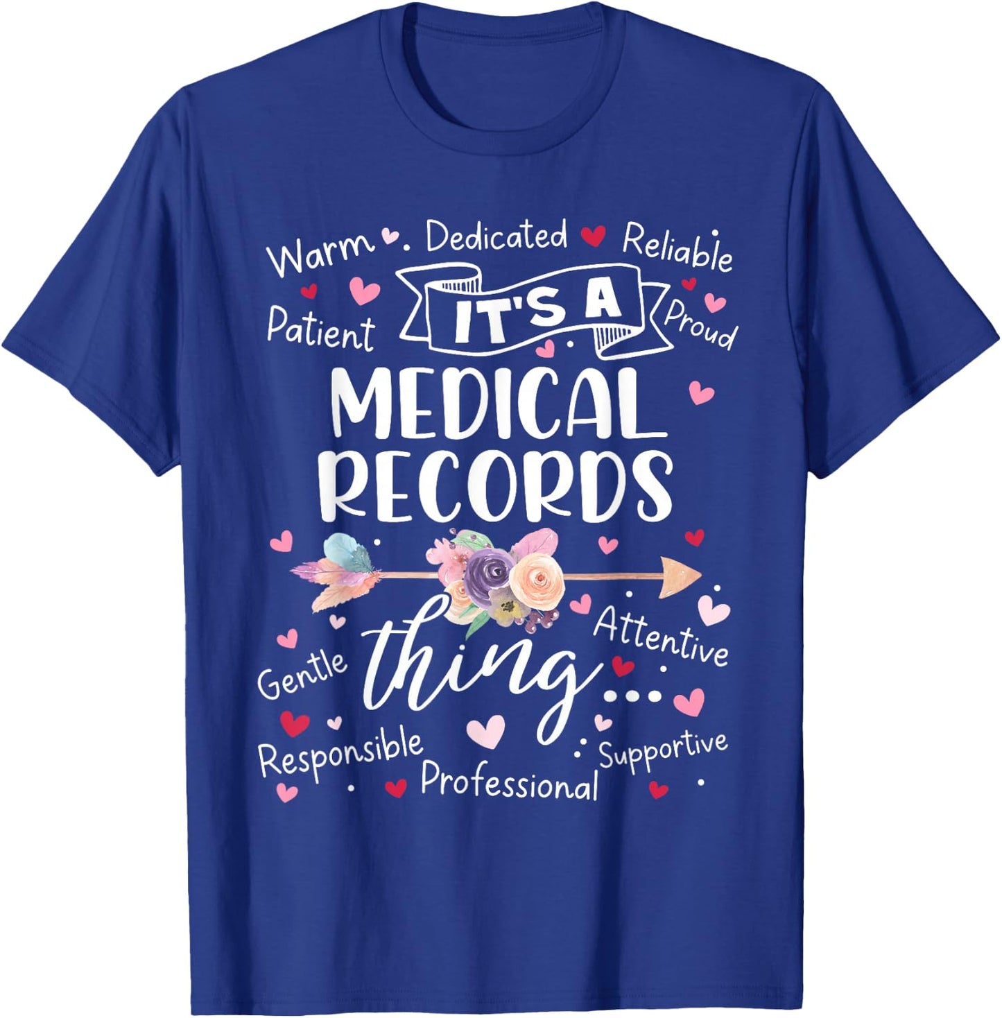 Medical Records Director Squad Team Crew Medical Clerk Women T-Shirt - T-Shirt | Royal