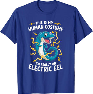 This Is My Human Costume I'm Really An Electric Eel T-Shirt - T-Shirt | Royal