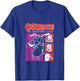 Courage the Cowardly Dog Red and Purple Frames Cartoon T-Shirt - T-Shirt | Royal