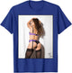 Men's Shirt with Girl On It - Model "Pure Rebel" in Lingerie T-Shirt - T-Shirt | Royal