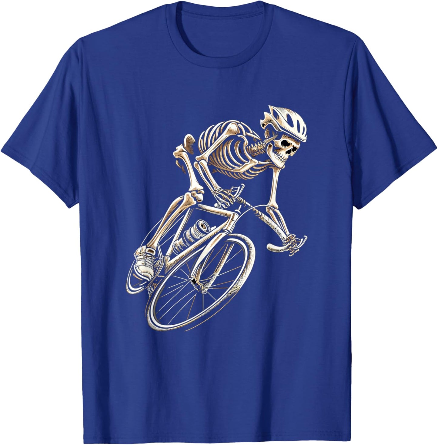 Skeleton Cycling Bike Halloween Bicycle Biking T-Shirt - T-Shirt | Royal
