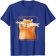 Cat With Fisheyes Kitten Funny Parody Cat Lover Cartoon T-Shirt - T-Shirt | Royal