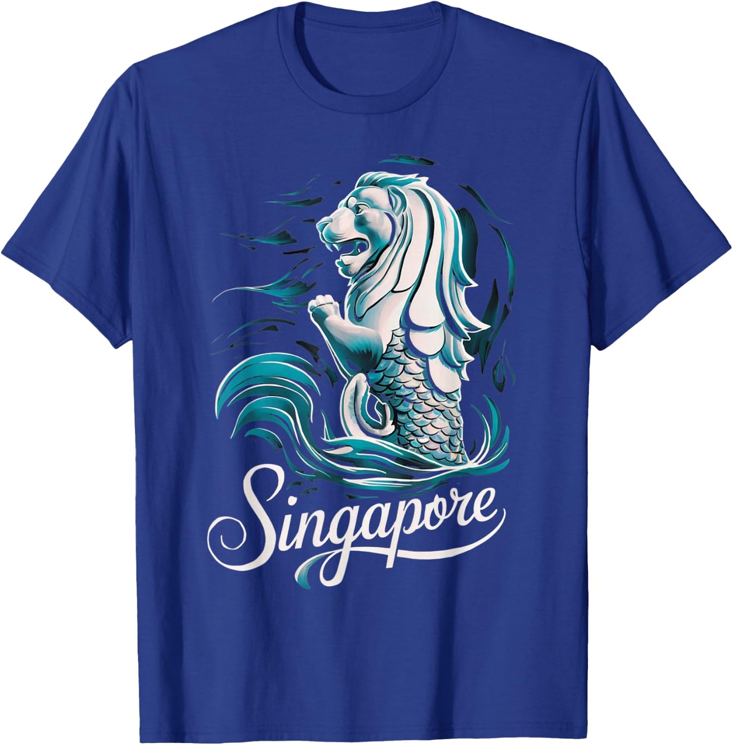 Beautiful Singapore Asia Travel Souvenir Merlion Lion T-Shirt - T-Shirt | Royal