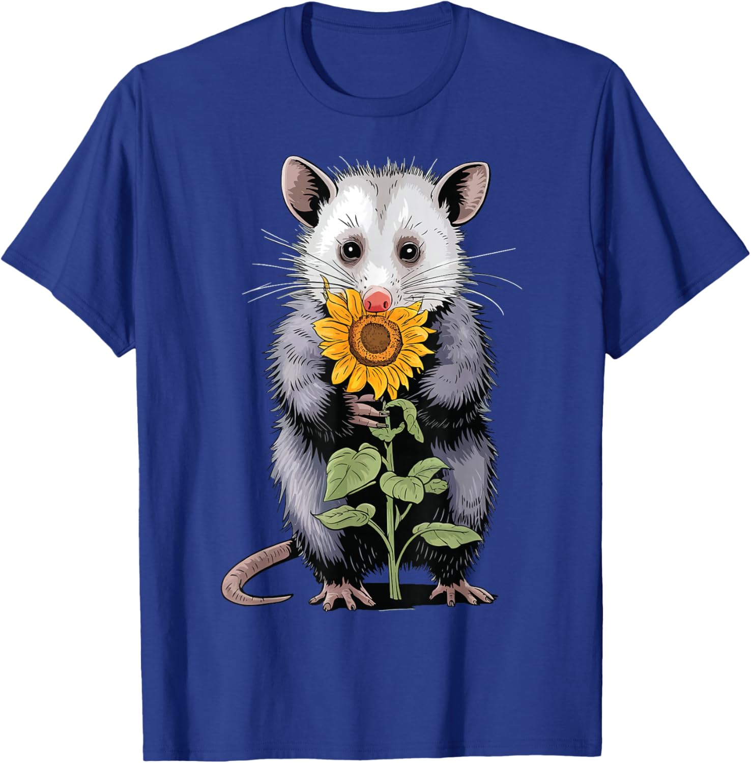 Opossum Sunflower T-Shirt - T-Shirt | Royal