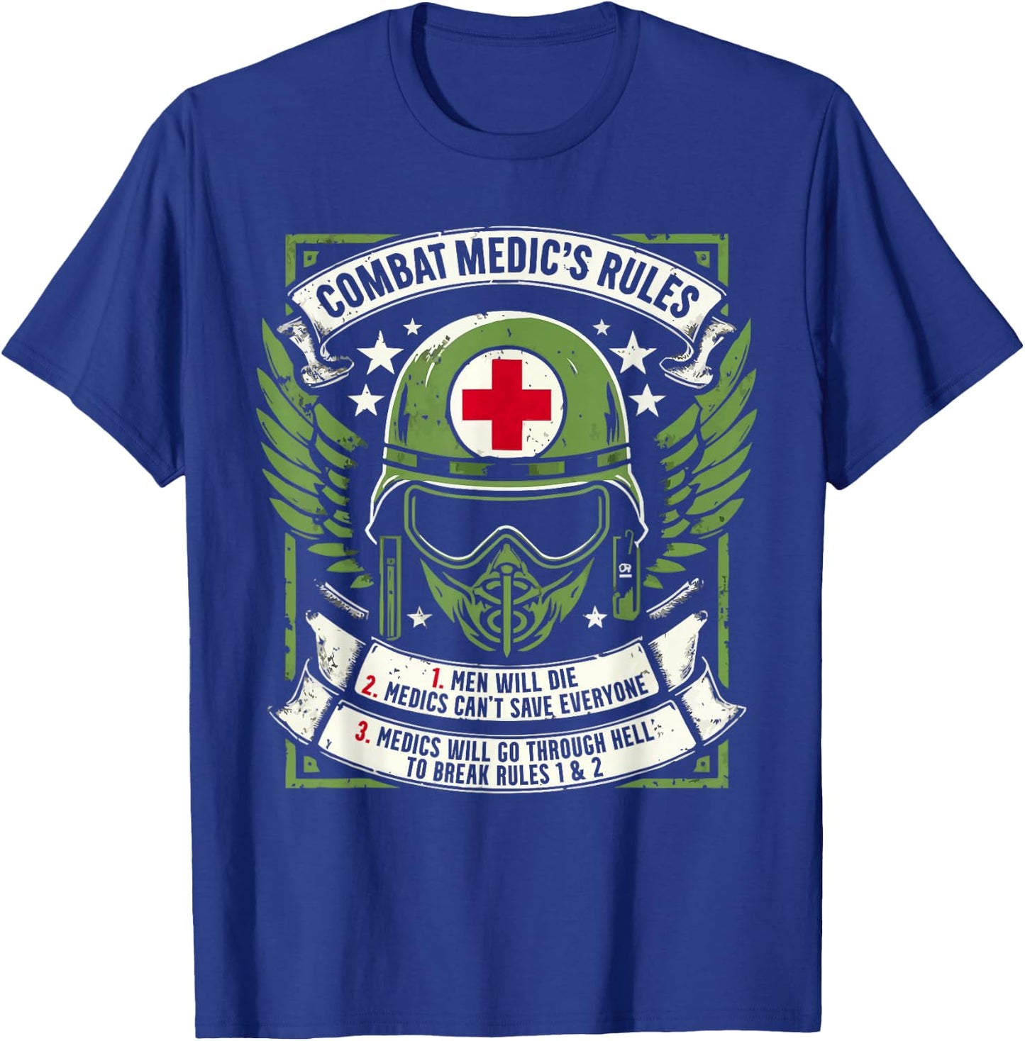 Combat Medic First Aid Field Medic Military T-Shirt - T-Shirt | Royal