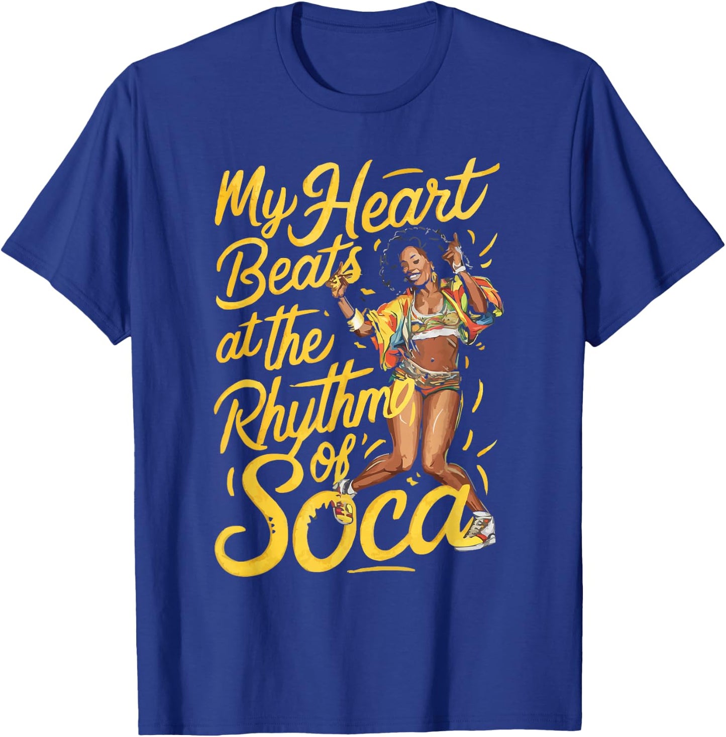 Soca Dancing Trinidad And Tobago Dancer Soca Music T-Shirt - T-Shirt | Royal