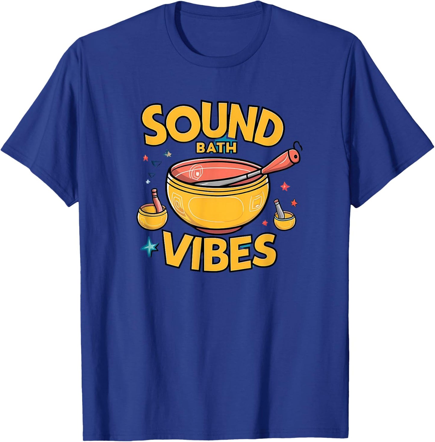 Sound Baths Vibes Meditation Healing Frequency T-Shirt - T-Shirt | Royal