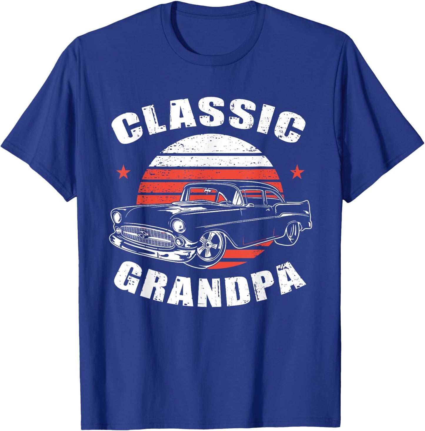Grandpa Vintage Retro Classic Funny Car Lover Enthusiast T-Shirt - T-Shirt | Royal