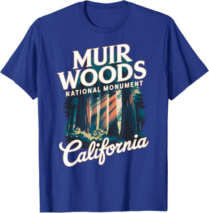 Explore the Stunning Beauty of Muir Woods California T-Shirt - T-Shirt | Royal