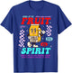 Drink Up Fruit Of The Spirit Christian Milk Bottle Checkered T-Shirt - T-Shirt | Royal