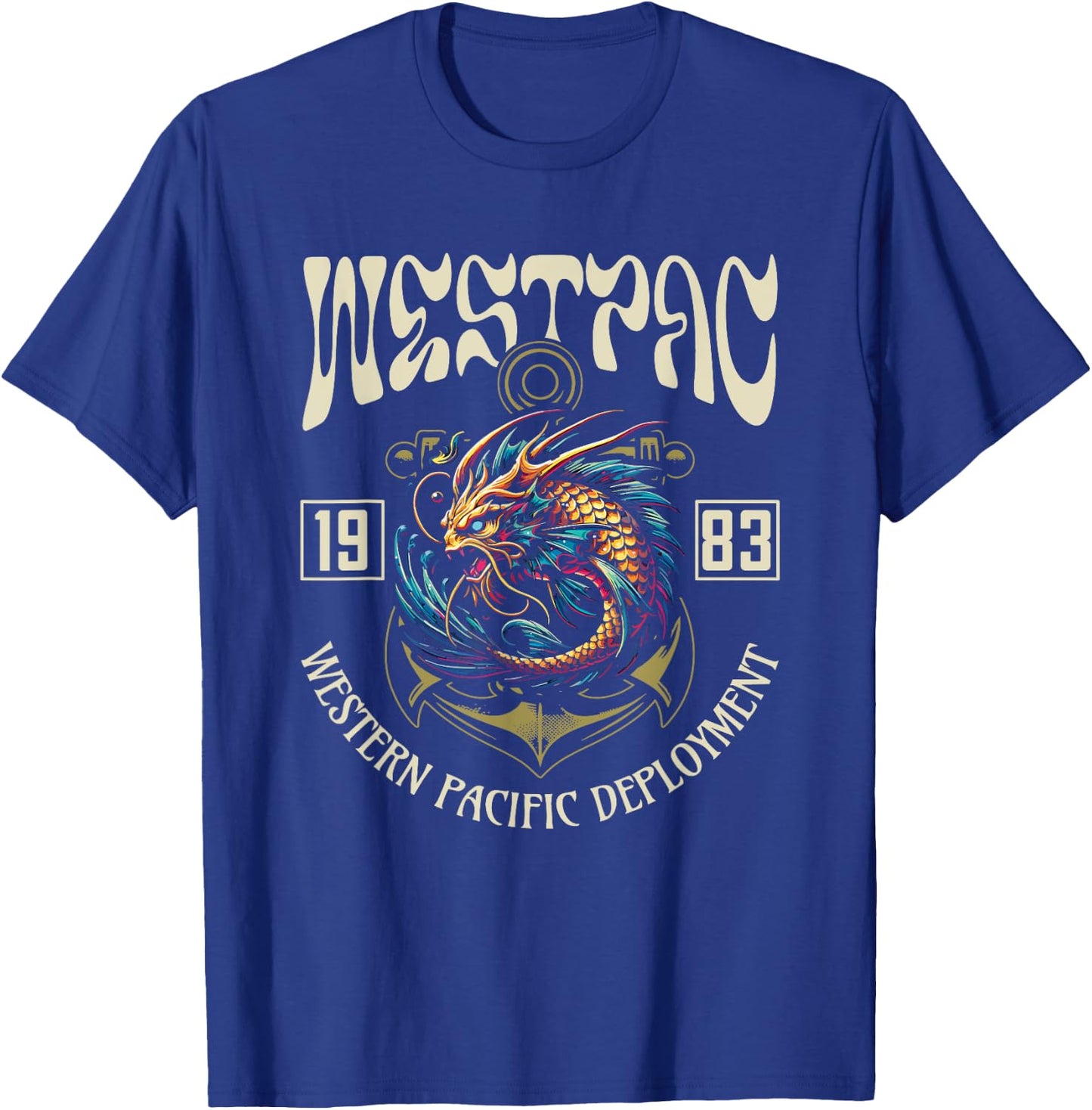 Westpac 1983 for Western Pacific Deployment 1983 Sailor T-Shirt - T-Shirt | Royal