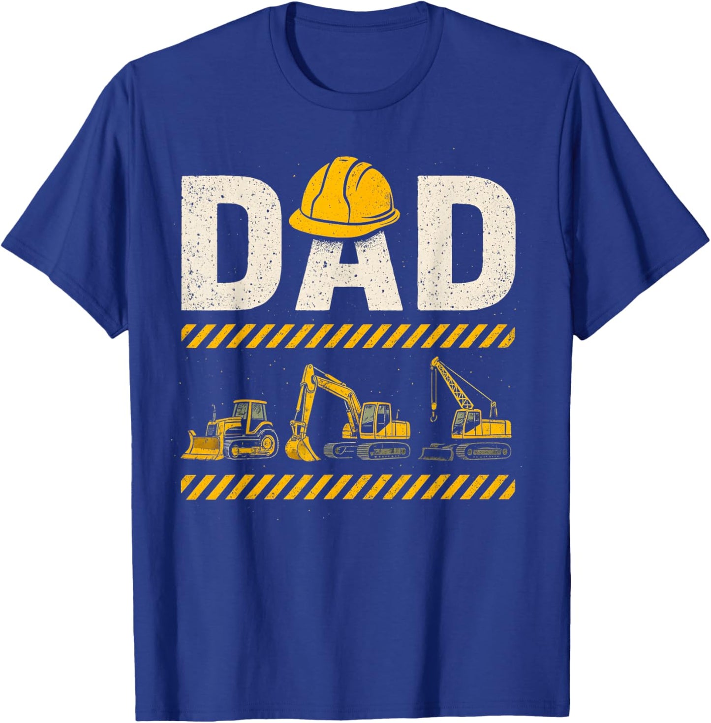 Funny Dad Construction Excavator Matching Family Fathers Day T-Shirt - T-Shirt | Royal
