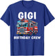 Gigi Birthday Crew Fire Truck Bday Party Matching Family T-Shirt - T-Shirt | Royal