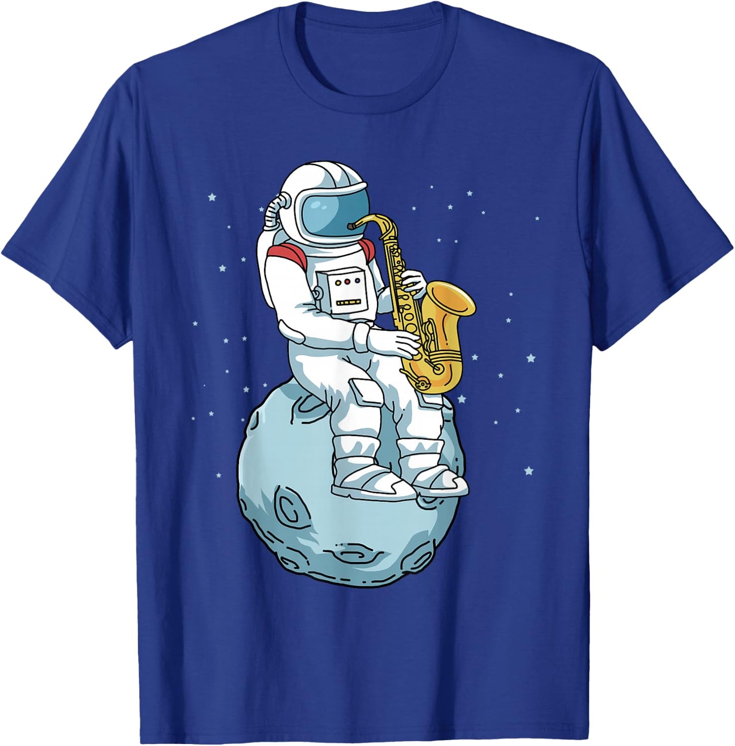 Saxophone Shirt Men Women Saxophonist Gifts Jazz Music T-Shirt - T-Shirt | Royal
