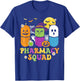 Halloween Pharmacy Squad PIlls Costume Pharmacist Women Men T-Shirt - T-Shirt | Royal