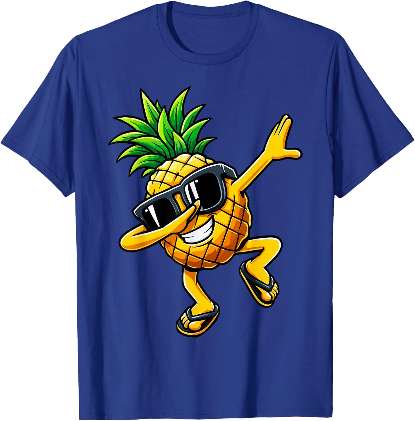 Dabbing Pineapple Sunglasses Hawaiian Aloha Beaches Hawaii T-Shirt - T-Shirt | Royal