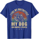 I like My Motorcycle, My Dog and Maybe 3 People Retro Women Girls Kids T-Shirt - T-Shirt | Royal