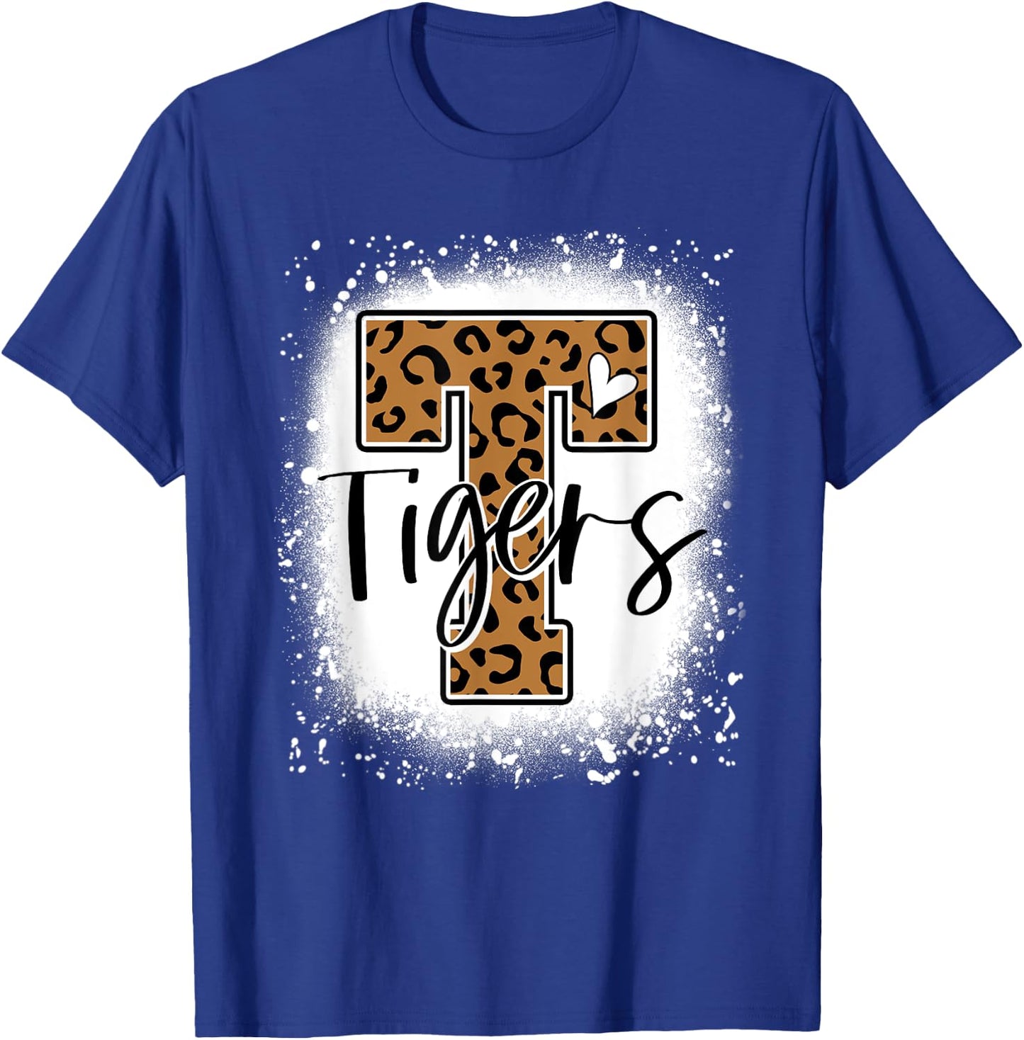 Leopard Tigers School Team Sports Fan Spirits Mascot T-Shirt - T-Shirt | Royal