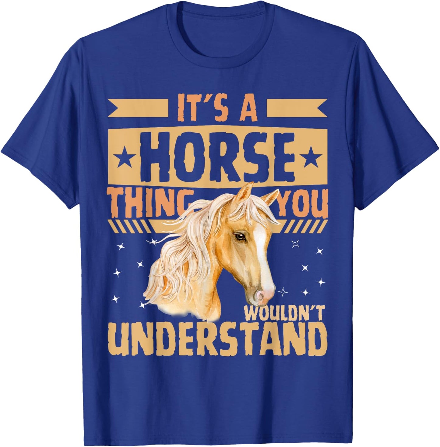 Cute Horse Girl T-Shirt - T-Shirt | Royal