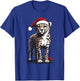 Cheetah Santa Hat Cheetah Lover Men Women Kids Christmas T-Shirt - T-Shirt | Royal