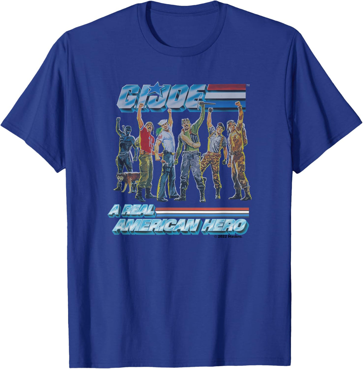 G.I. Joe A Real American Hero Vintage Characters Group Shot T-Shirt - T-Shirt | Royal