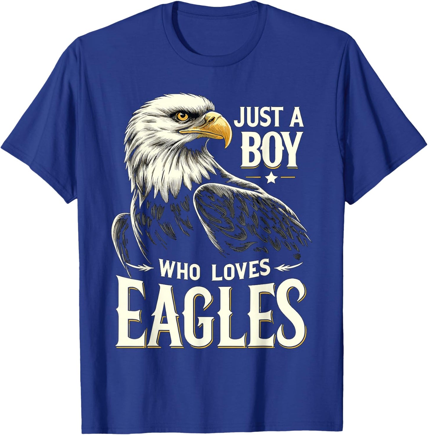 Just a Boy who loves Eagles T-Shirt - T-Shirt | Royal