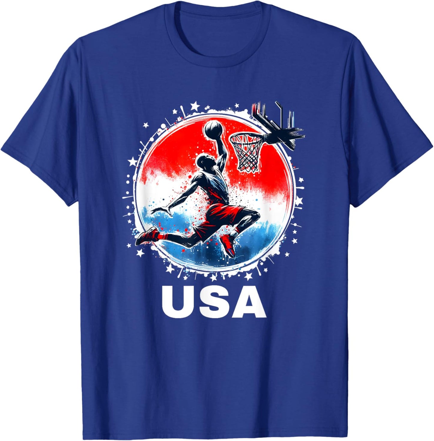 Basketball Team Basketball Apparel USA Team Basketball T-Shirt - T-Shirt | Royal