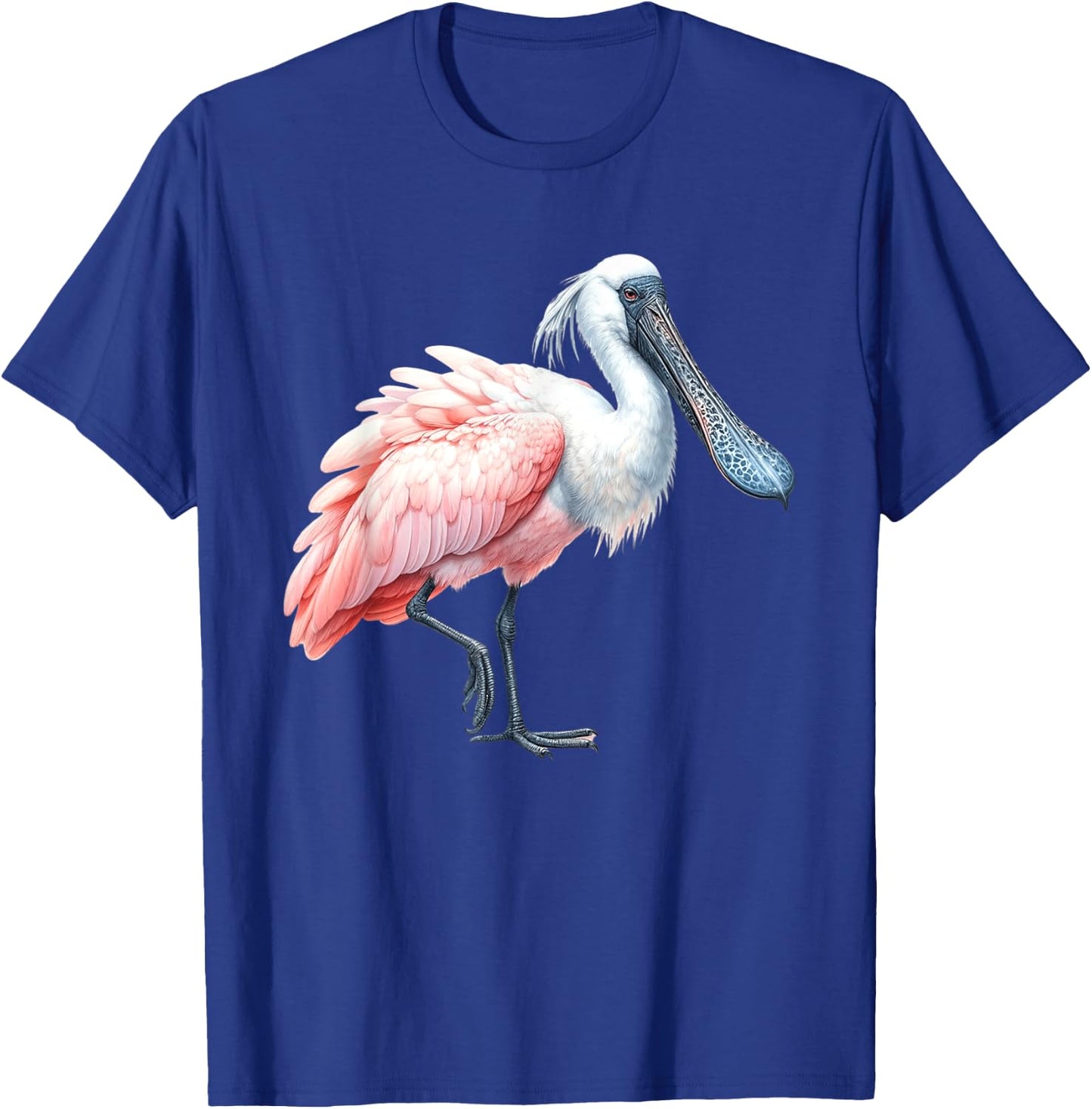 Urban Empyre Kids Roseate Spoonbill Bird , Black, Small, Short Sleeve, Polyester 100% T-Shirt - T-Shirt | Royal