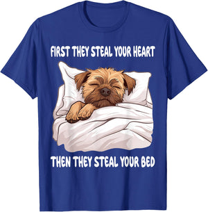 Border Terrier Sleeping Pajamas Nightgown T-Shirt - T-Shirt | Royal