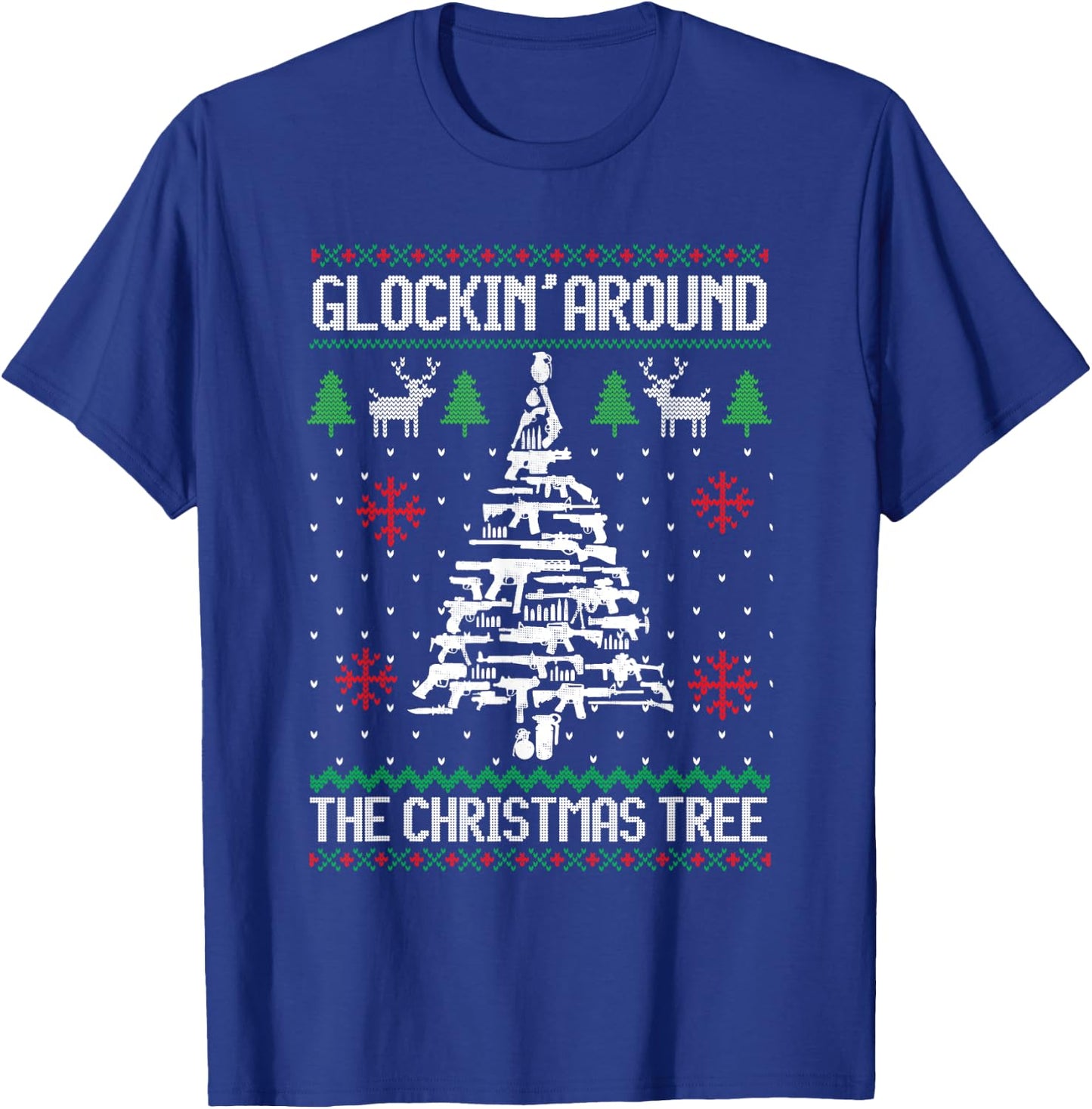 Glockin' Around The Christmas Tree Apparel T-Shirt - T-Shirt | Royal