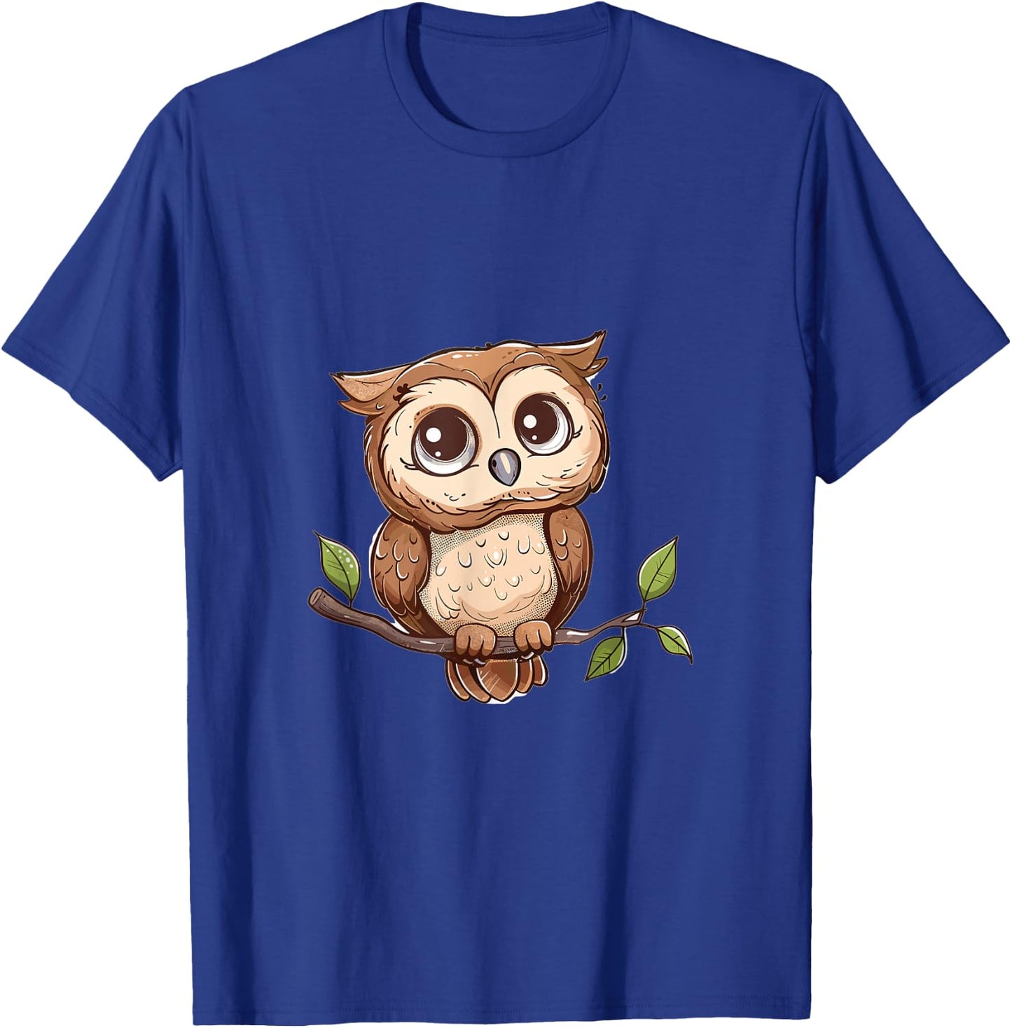 Owl Lover Graphic T-Shirt - T-Shirt | Royal