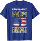 Army Mom Most People Never Meet Their Heroes Proud Army Mom T-Shirt - T-Shirt | Royal