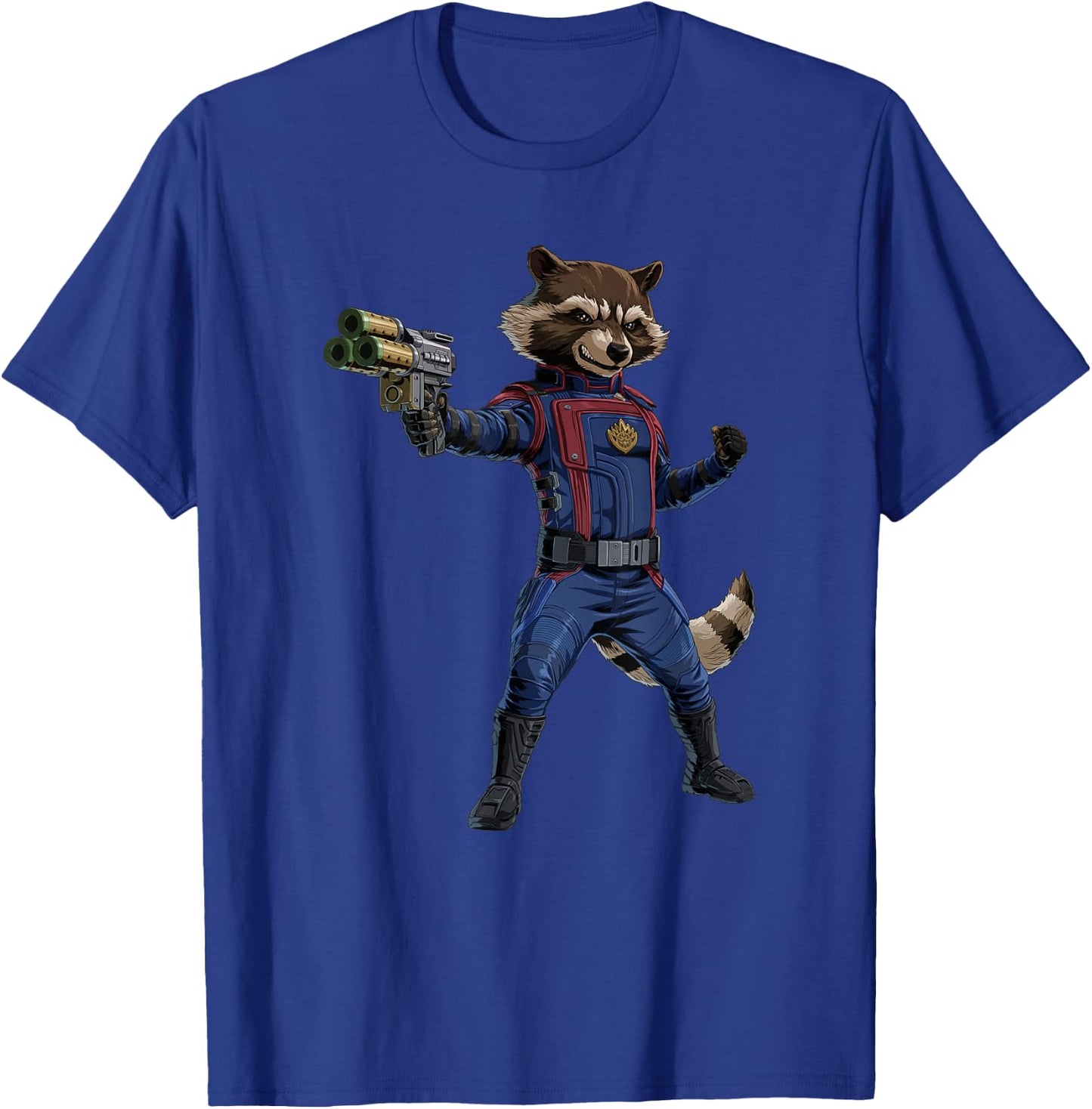 Marvel Guardians of the Galaxy Vol. 3 Rocket Attack Pose T-Shirt - T-Shirt | Royal