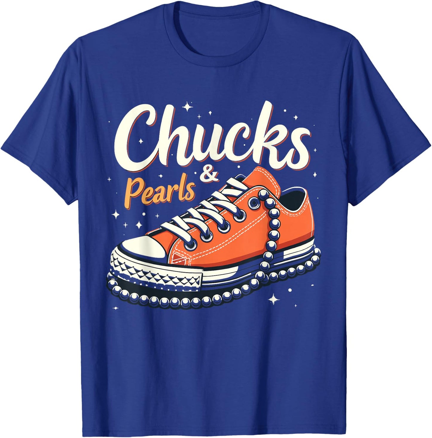 Orange Chucks and Pearls chucks 2025 T-Shirt - T-Shirt | Royal