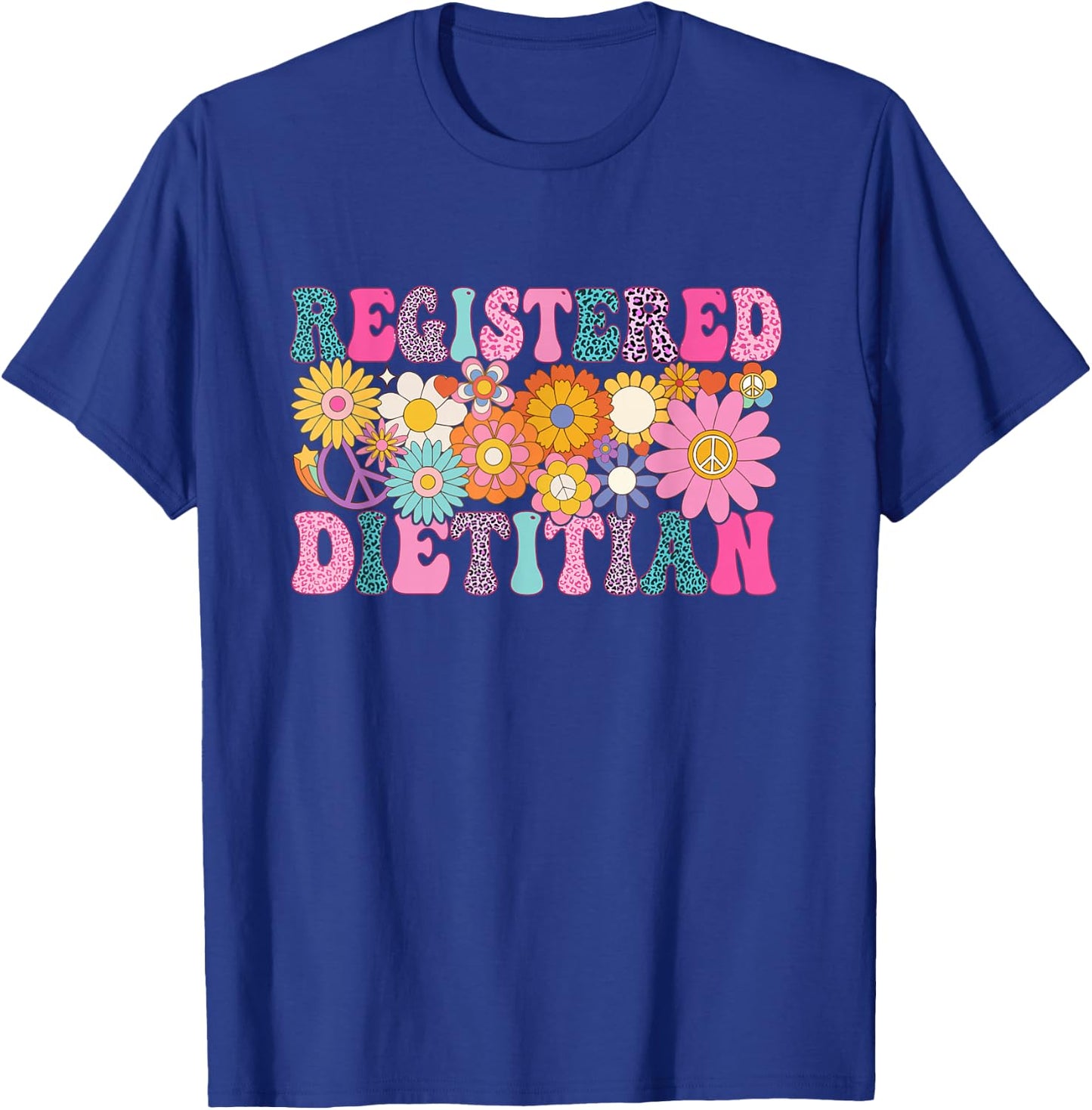 Registered Dietitian Week Groovy Appreciation Day T-Shirt - T-Shirt | Royal