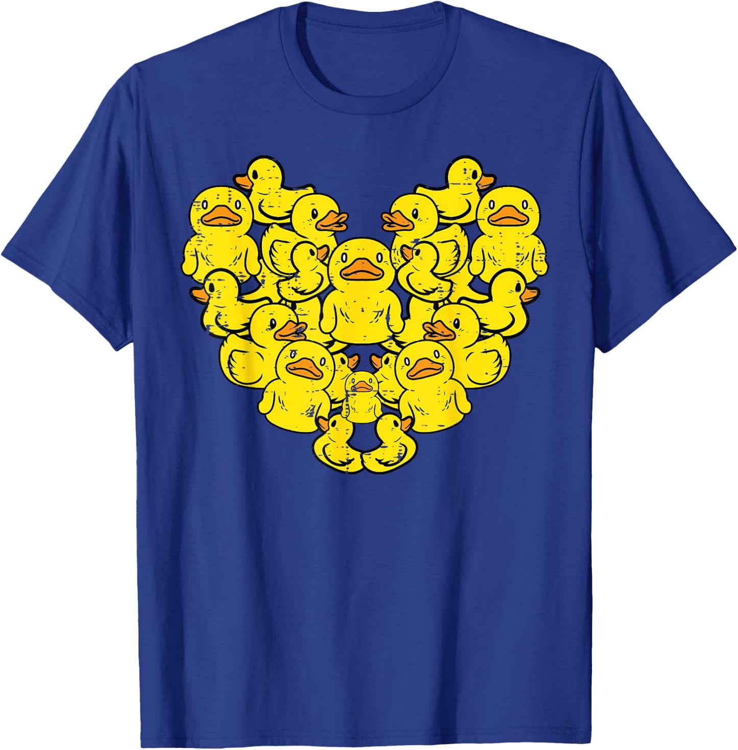 Ducks Heart Shape Cute Farm Animal Women Girls Boys Kids T-Shirt - T-Shirt | Royal