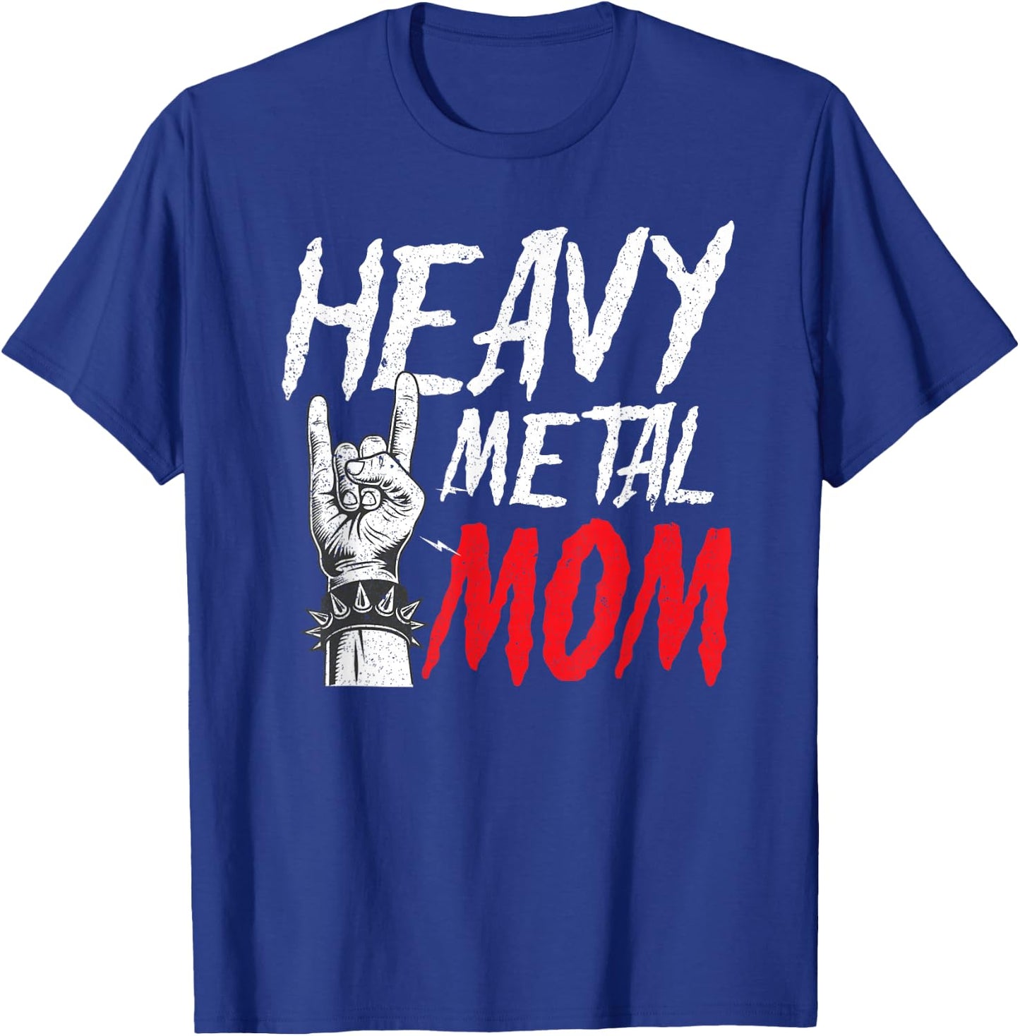 Heavy Metal Mom Rock Music Punk Mother Mother's Day T-Shirt - T-Shirt | Royal