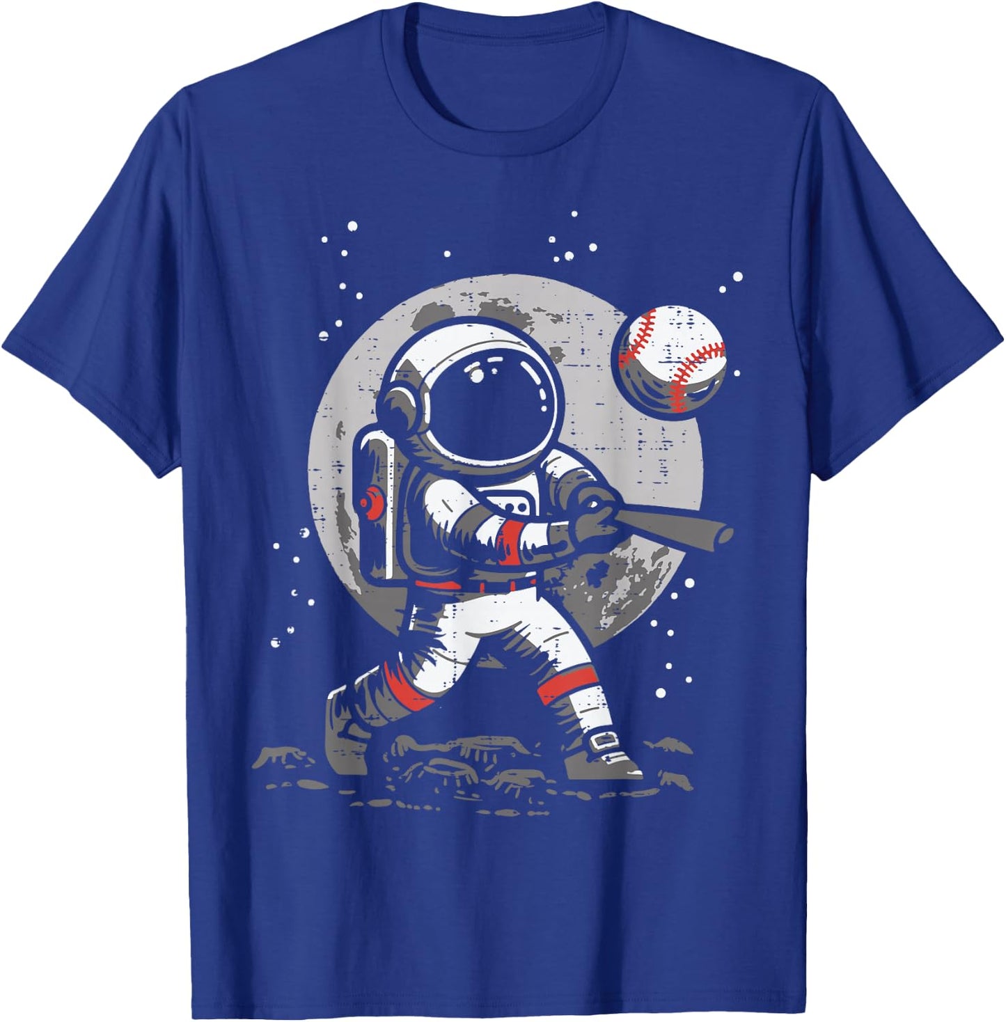 Astronaut Baseball Player Space Sports Boys Kids Youth Men T-Shirt - T-Shirt | Royal