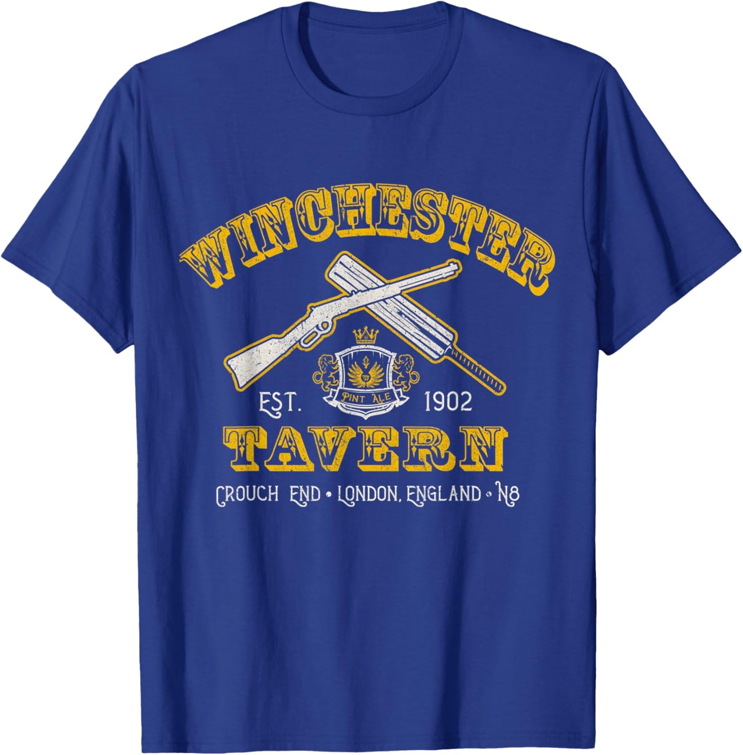 Winchester Shaun Of Zombie Movie Tavern The Dead T-Shirt - T-Shirt | Royal