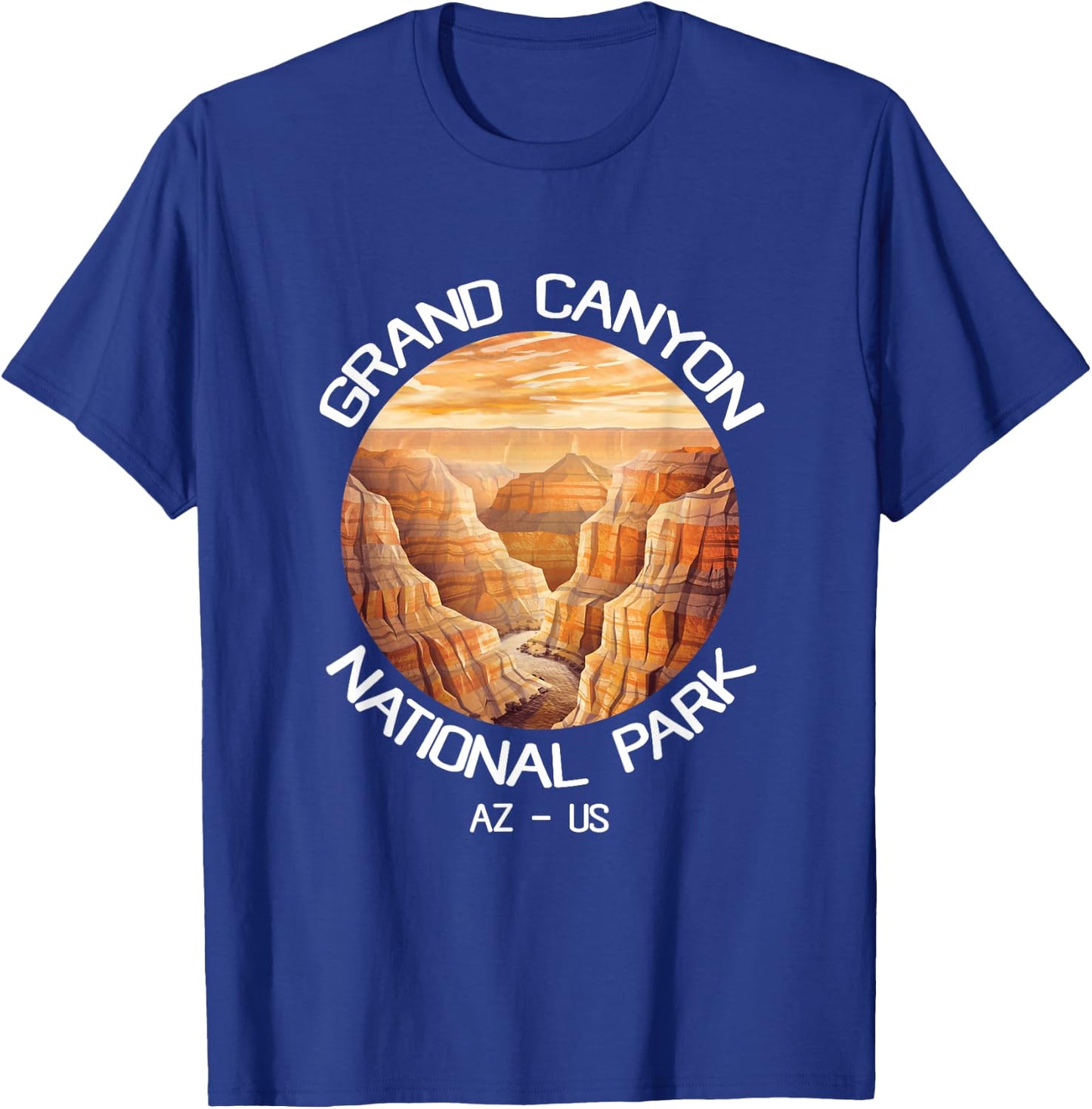 Arizona US National Park Travel Hiking Grand Canyon T-Shirt - T-Shirt | Royal